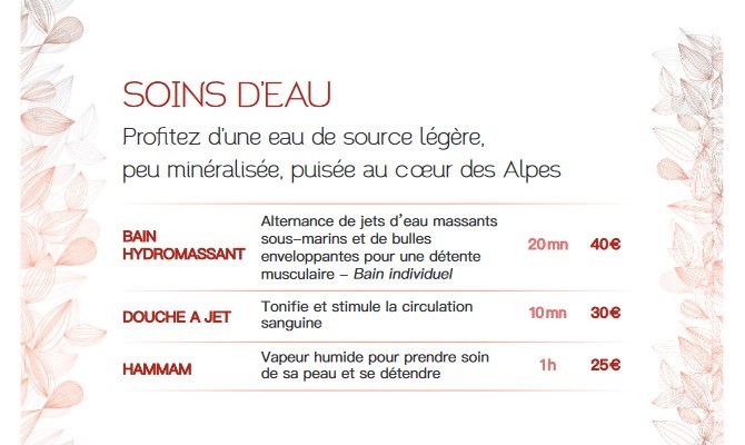 Soins d'eau Excellence Spa Chorges 05