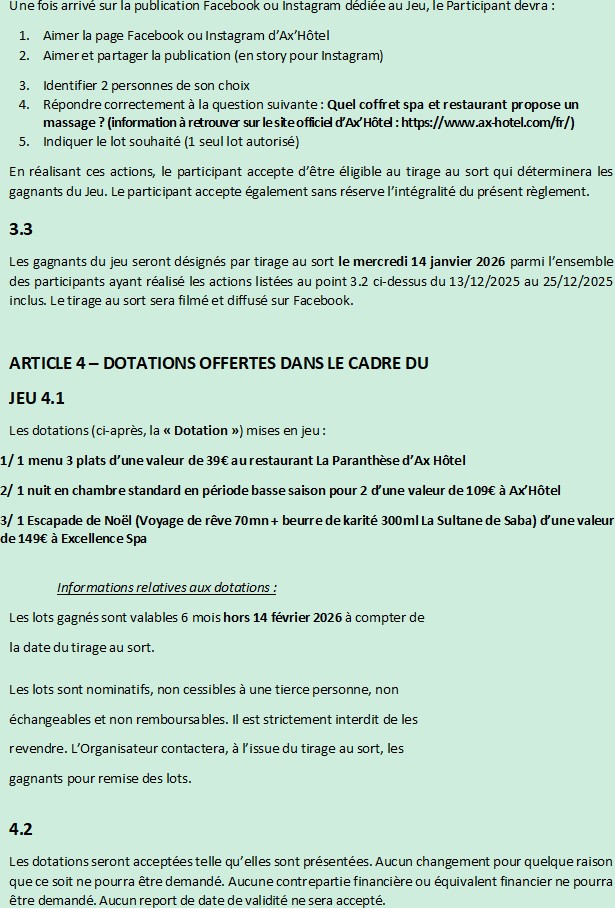 jeu2 concour noel 2025 reglement